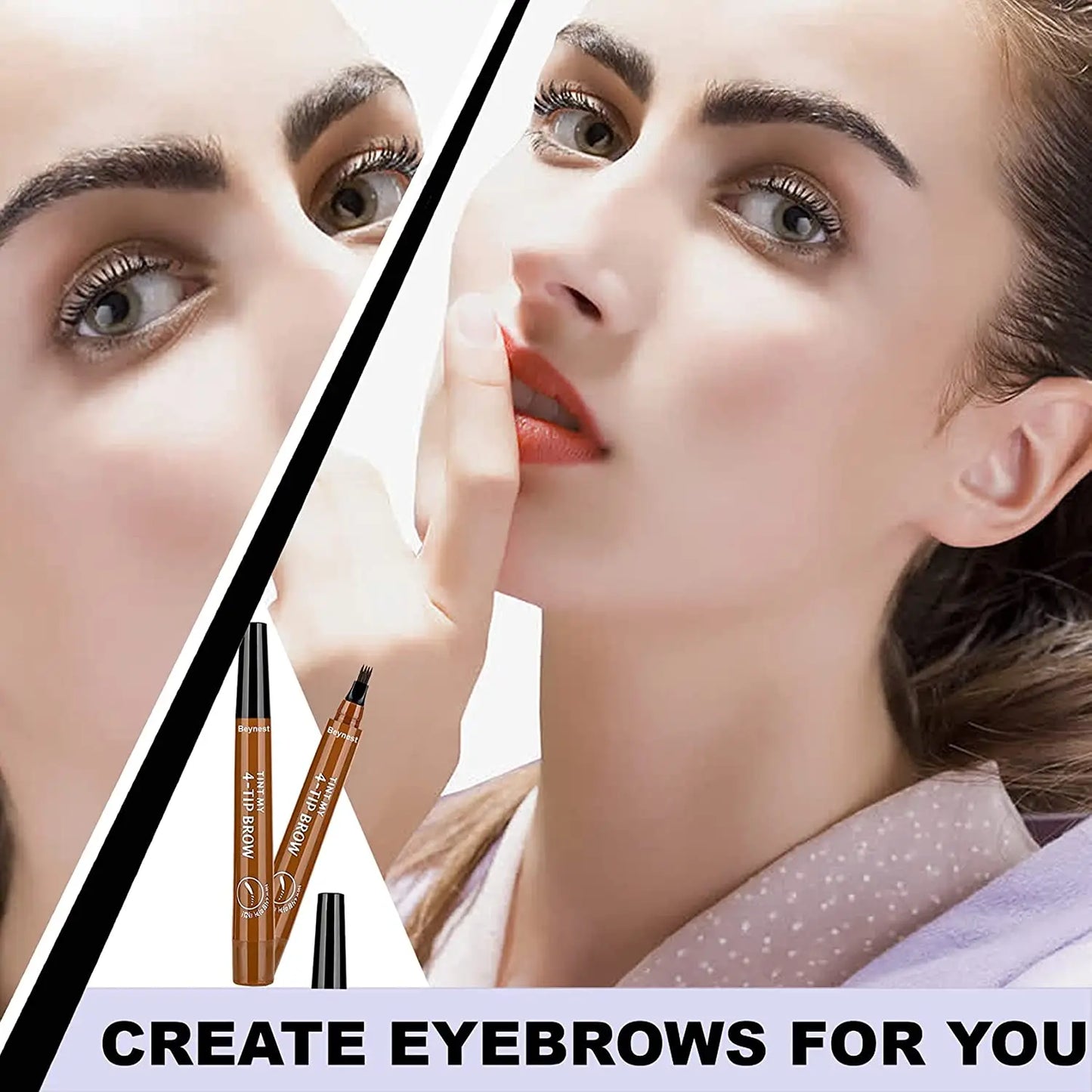 4 Point Eyebrow Pencil Maquillajes Para Mujer Waterproof Liquid Eyebrow Pen Makeup Long Lasting Cosmetic Microblade Brow Pencil