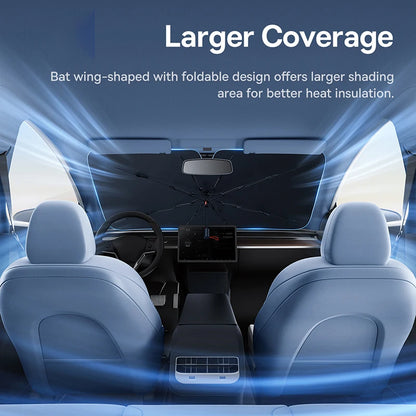 Baseus Windshield SunShade Umbrella Hemmed Edges Cover Protector Parasol Car Summer Sun Protection Front Window Sun Shade