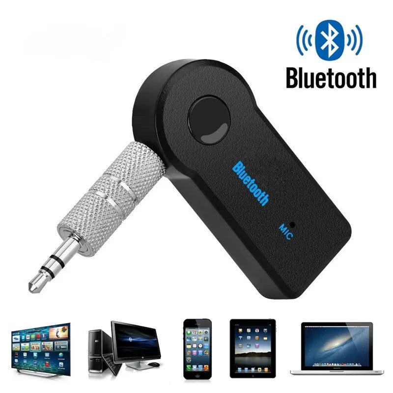 2 In 1 Wireless Bluetooth 5.0 Transceiver Adapter 3.5mm Car Music Audio AUX Car Bluetooth Receiver Bluetooth Adapter for PC