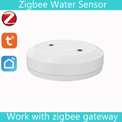 Zigbee Water Immersion Sensor Smart Life Leakage Sensor Water Linkage Alarm App Remote Monitoring Water Leak Detector Tuya