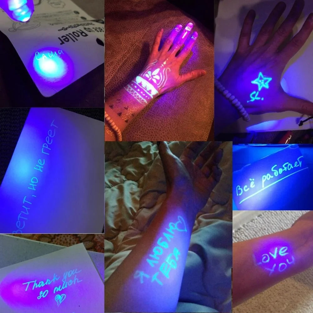 Invisible Ink Pen 12 PCS, Spy Pen with UV Light, Magic Marker for Secret Message,Treasure Box Prizes,Kids Party Favors,Toys Gift