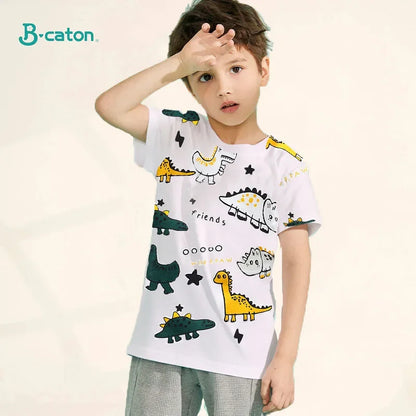 Children's Clothing T-Shirt  Kids Clothes Boys Girls Summer Cartoon Tops Short Sleeve Clothes 100% Cotton Baby Clothing