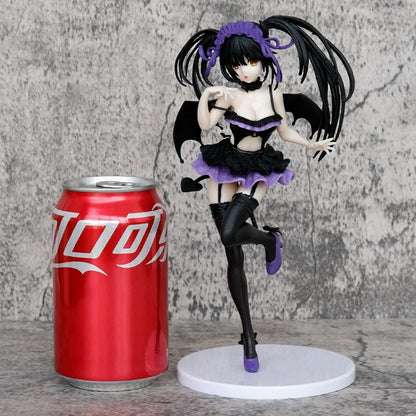 21cm Coreful DATE A LIVE IV Anime Figure Sexy Purple Devil Kurumi Tokisaki Action Figure PVC Adult Collection Model Doll Toys