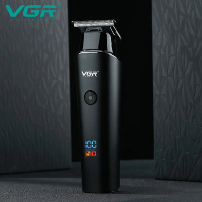 VGR Hair Trimmer Professional Electric Trimmers Cordless Hair Clipper Rechargeable LED Display V 937