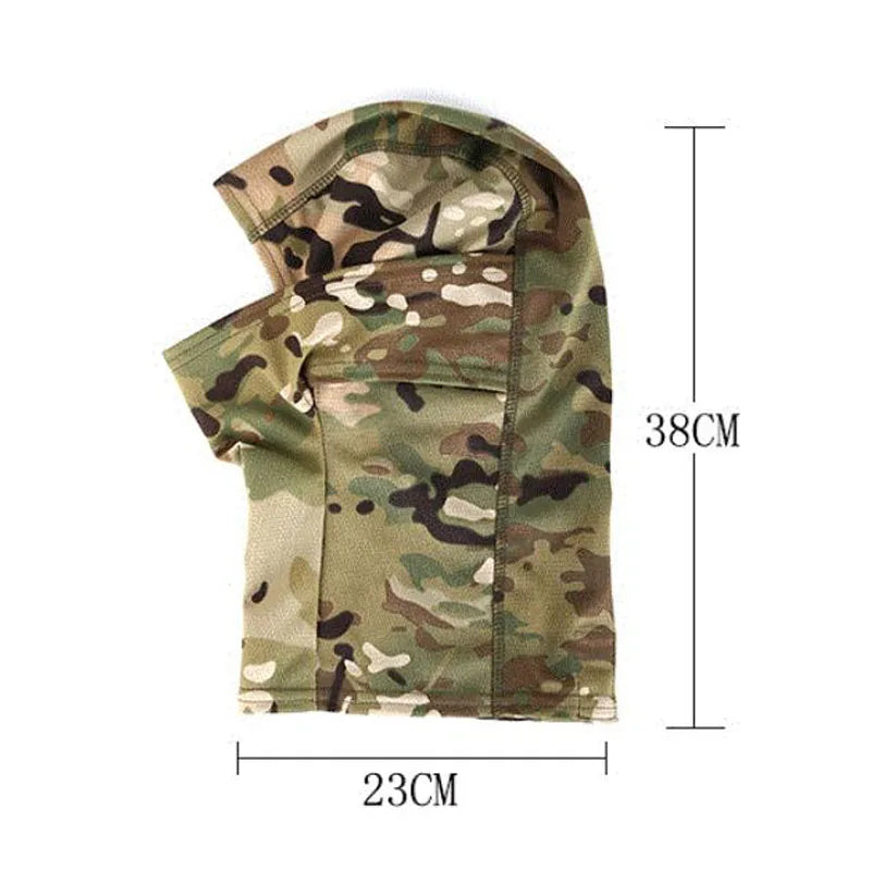 Multicam Tactical Balaclava Full Face Mask Shield Cover Cycling Airsoft Hunting Hat Camouflage Balaclava Scarf