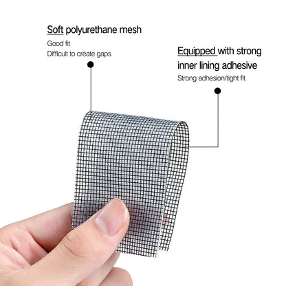 Window Mosquito Net Repair Tape Self Adhesive Window Screen Repair Patch Strong Anti-Insect Fly Mesh Broken Holes Repair