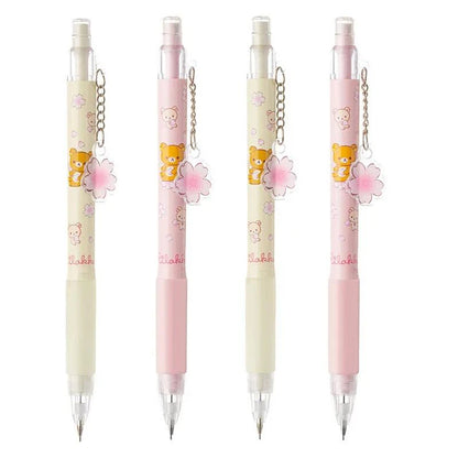 0.5/0.7mm Mechanical Pencils Cute Bear 2B Automatic Pencils Kawaii Stationery Kids Gifts Writing Tool School Office Press Pens