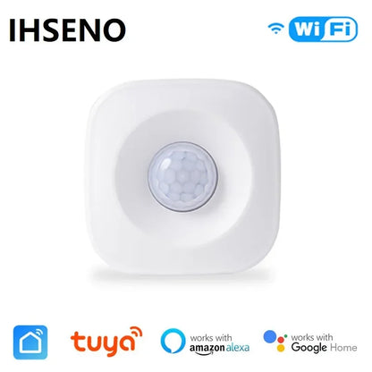 Tuya WIFI Smart PIR Motion Sensor Detector Movement Sensor Smart Life APP Wireless Home Automation System Via Alexa Google Home