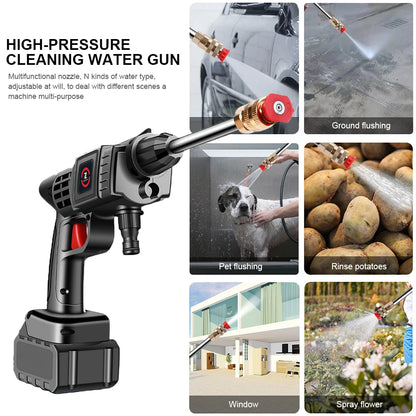 200W 50Bar Cordless High Pressure Car Washer Spray Water Gun 20000mAh Battery Foam Generator Car Washing Machine for Home