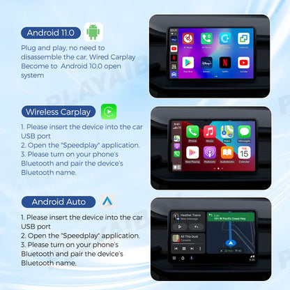 2024 Carplay AI BOX Wireless Android Auto Carplay TV Box Car Intelligent System 10 2GB+32GB For Mazda Volvo Benz Toyota Kia Ford