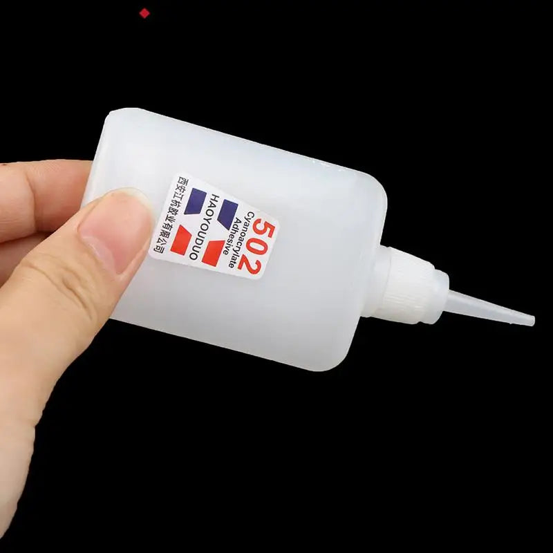 1pc 502 Super Glue Instant Quick Dry Cyanoacrylate Strong Adhesive Quick Bond Leather Rubber Metal Office Supplies Fast Glue