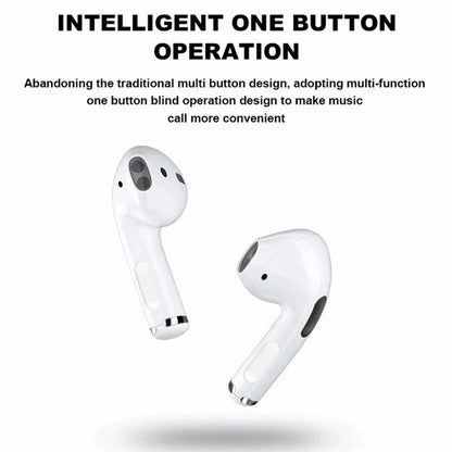 Pro4 True Wireless earphones Dual Ear In Ear headphones Ultra Long Standby Running Bass Sports earburds music headset with Mic