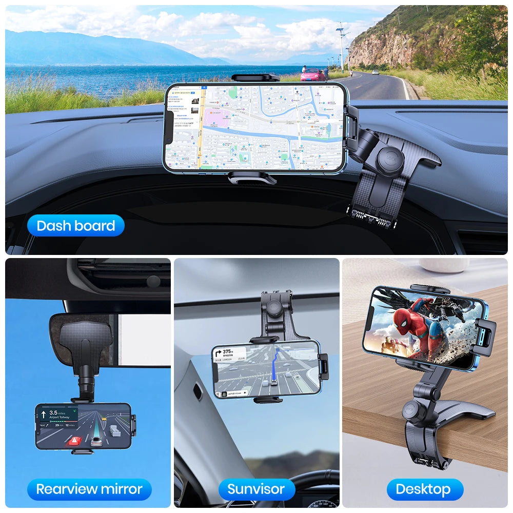 TOPK Dashboard Mobile Car Phone Holder Clip Mount CellPhone Stand In Car GPS Support Bracket for MobilePhone Portable car holder