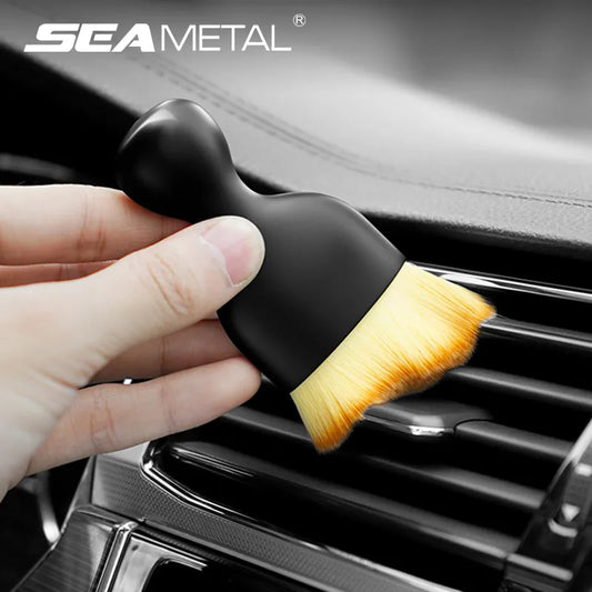 SEAMETAL Car Air Conditioner Cleaning Brush Car Air Outlet Crevice Dust Removal Brushes for Car Interior Cleaning Accessories