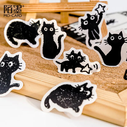 45 pcs/lot Kawaii cat dog Daily life Paper Small Diary Mini Cute box Stickers set Scrapbooking Flakes Journal Stationery