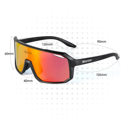 SCVCN Men bicycle Cycling Sunglasses Woman MTB road bike Driving Goggles Outdoor Sports running Glasses UV400 Hiking Eyewear