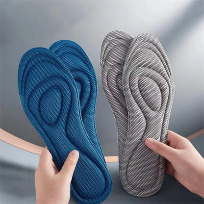 2pcs Memory Foam Orthopedic Insoles For Shoes Antibacterial Deodorization Sweat Absorption Insert Sport Shoes Running Pads