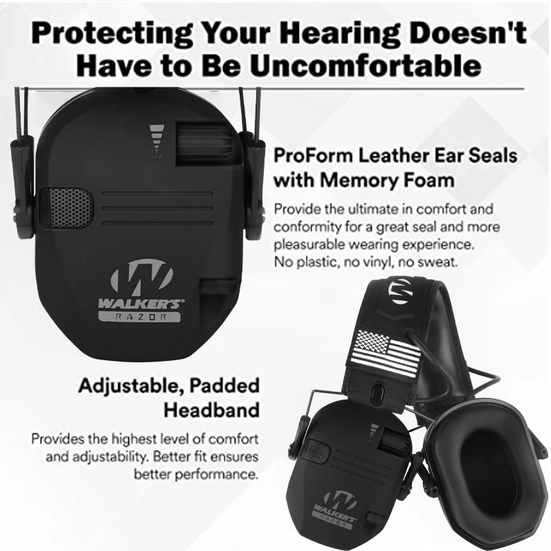 2024 Tactical Electronic Shooting Earmuff Anti-noise Headphone Sound Amplification Hearing Protection Headset Foldable Hot Sale