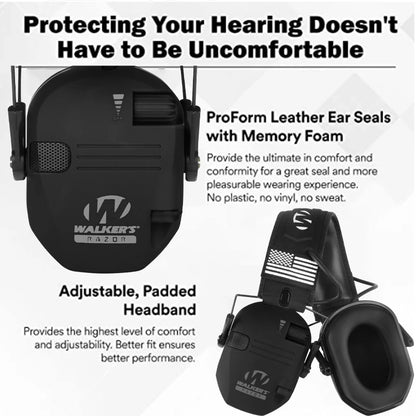 2024 Tactical Electronic Shooting Earmuff Anti-noise Headphone Sound Amplification Hearing Protection Headset Foldable Hot Sale