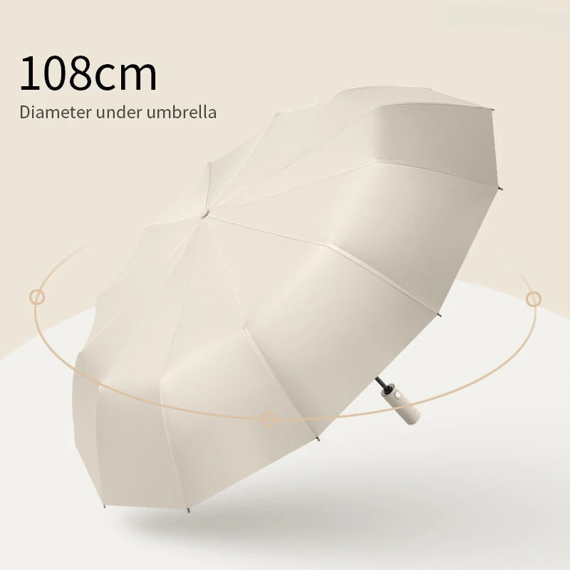 Xiaomi 12 Bone Solid color Automatic umbrella Light Collapsible Large size sunshade Uv protection