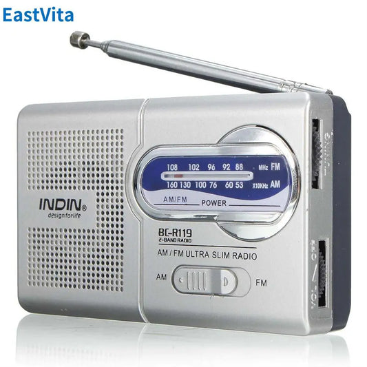 BC-R119 Radio AM FM Battery Operated Portable Radio Best Reception Longest Lasting For Emergency Hurricane Running Walking Home