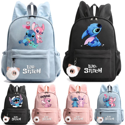 Cute Disney Lilo Stitch Backpack for Girl Boy Student Teenager Children Rucksack Women Casual School Bags Kids Birthday Gift Toy