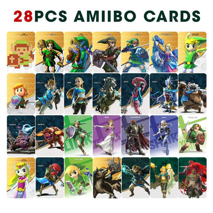 NEW 28 Zelda Amiibos Cards Apply to the Legend of Zelda: Tears of the Kingdo and the Legend of Zelda Latest Paragliding