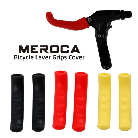 MEROCA 1Pair Bike Brake Lever Protective Silicone Bicycle Lever Grips Bicycle Brake Handle Cover Bicycle Accessories