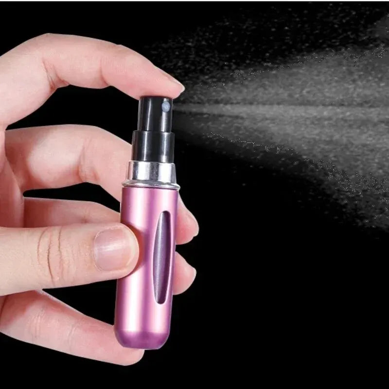 3pcs 5ml Bottom-fill Perfume Refillable Liquid Container for Cosmetics Fragrance Spray Dispenser Press Type Portable Bottle