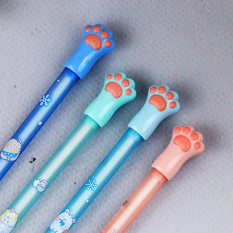 0.5/0.7mm Mechanical Pencils Cute Bear 2B Automatic Pencils Kawaii Stationery Kids Gifts Writing Tool School Office Press Pens