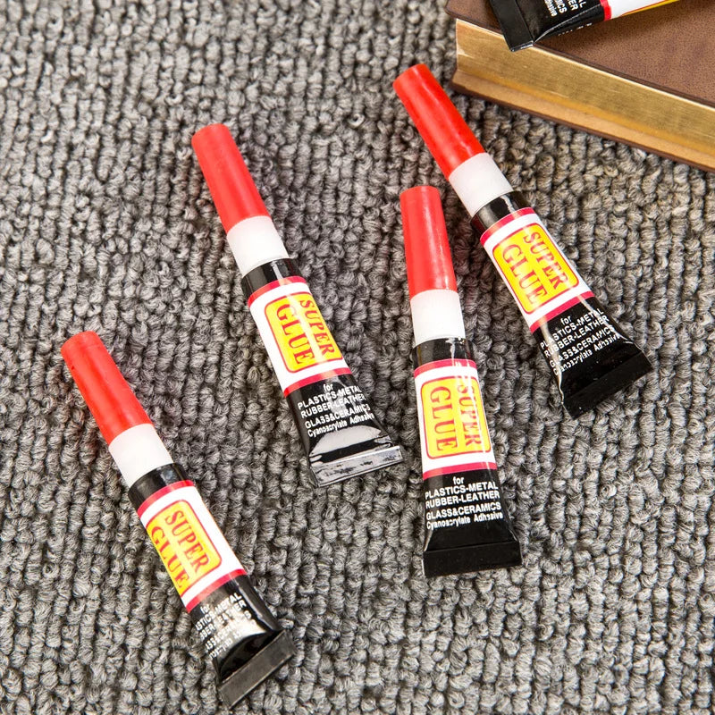 20pcs Liquid Super Glue Wood Rubber Metal Glass Cyanoacrylate Adhesive Stationery Store Nail Gel 502 Instant Strong Bond Leather