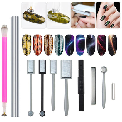 Strong Cat Magnetic Stick UV Gel Polish Varnish Nails Art Decoration French Multi-Function Magnet Pen Painting Gel Manicure Tool