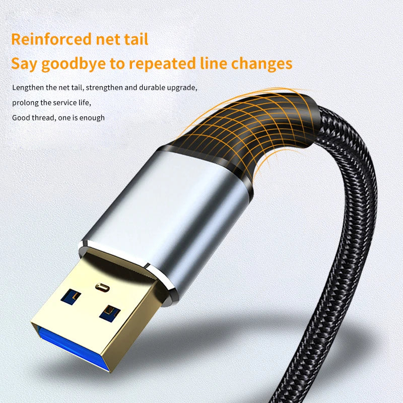 USB Extension Cable USB 3.0 Cable Male to Female Extender Cord for Smart TV PS4 PS3 Xbox One SSD Laptop Extension Data Cable