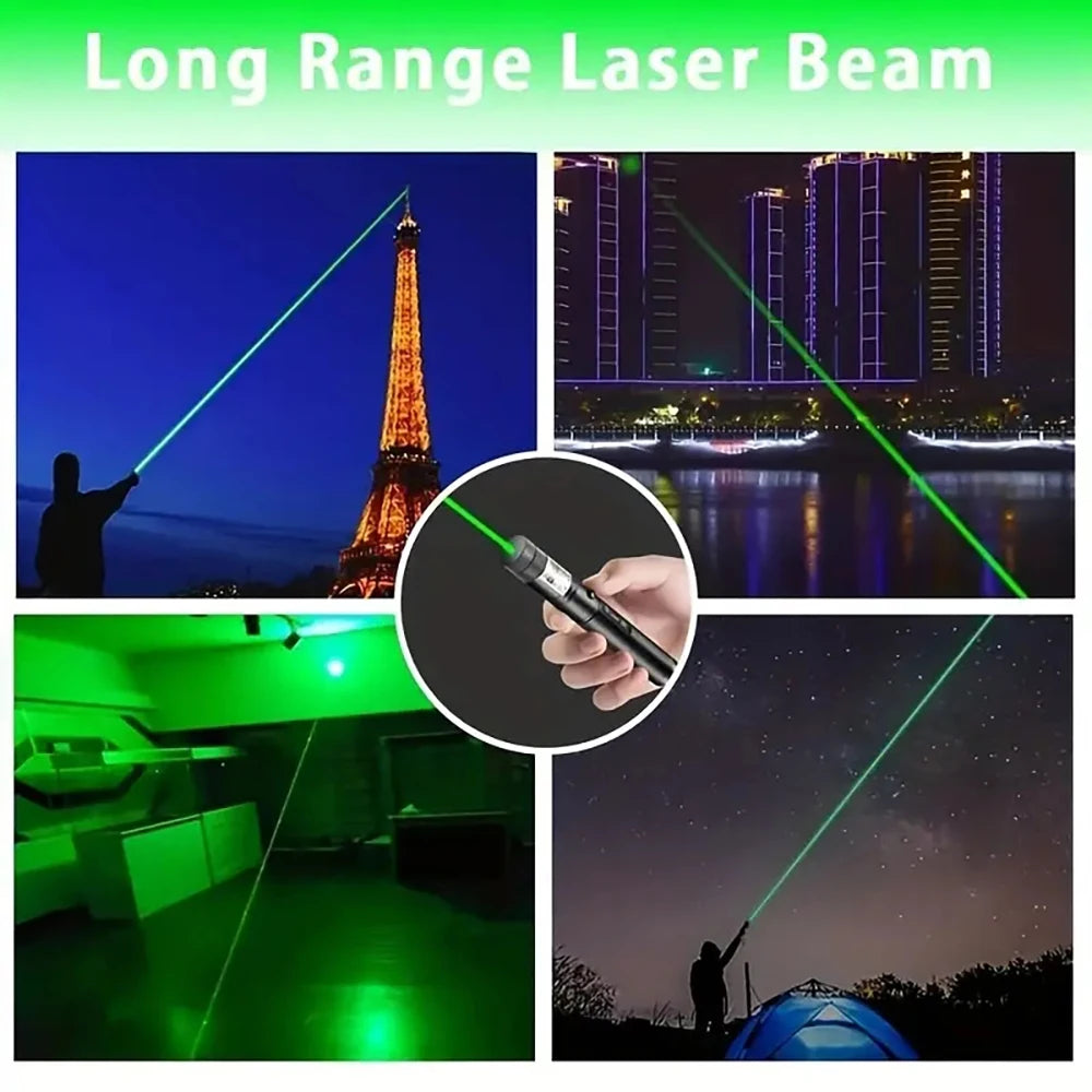 USB Rechargeable Laser light, Suitable For Outdoor Hunting, Hiking, Camping, Long-distance Laser Beam, Green Laser Flashlight