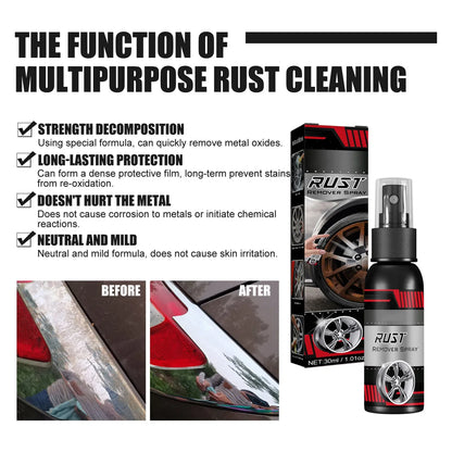 Rust Inhibitor Rust Remover Derusting Spray Car Maintenance Cleaning Metal Chrome Paint Clean Anti-rust Lubricant