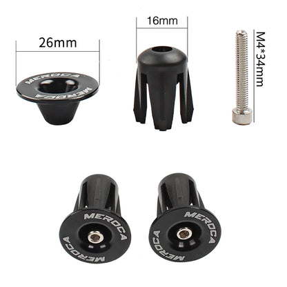 1 Pair Mountain Road Bike Handlebar End Plugs Aluminum Alloy Handle Bar End Cap BMX MTB Bike Grip Cover Bicycle Accessories