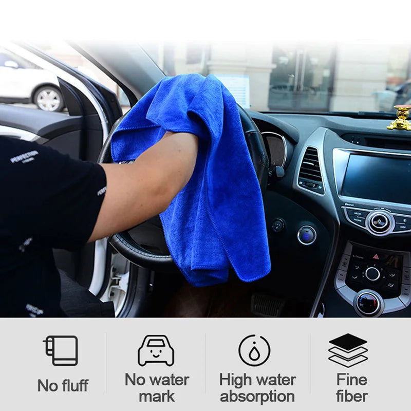 SEAMETAL 160x60cm Car Wash Towel 400GSM Microfiber High Water Absorption Cleaning Towels Thickened Soft Car Washing Drying Cloth