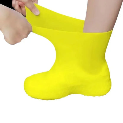 Latex WaterProof Shoe Covers Unisex Shoes Protectors Reusable Non-Slip Rain Boot Overshoes Walking Shoes Accessories