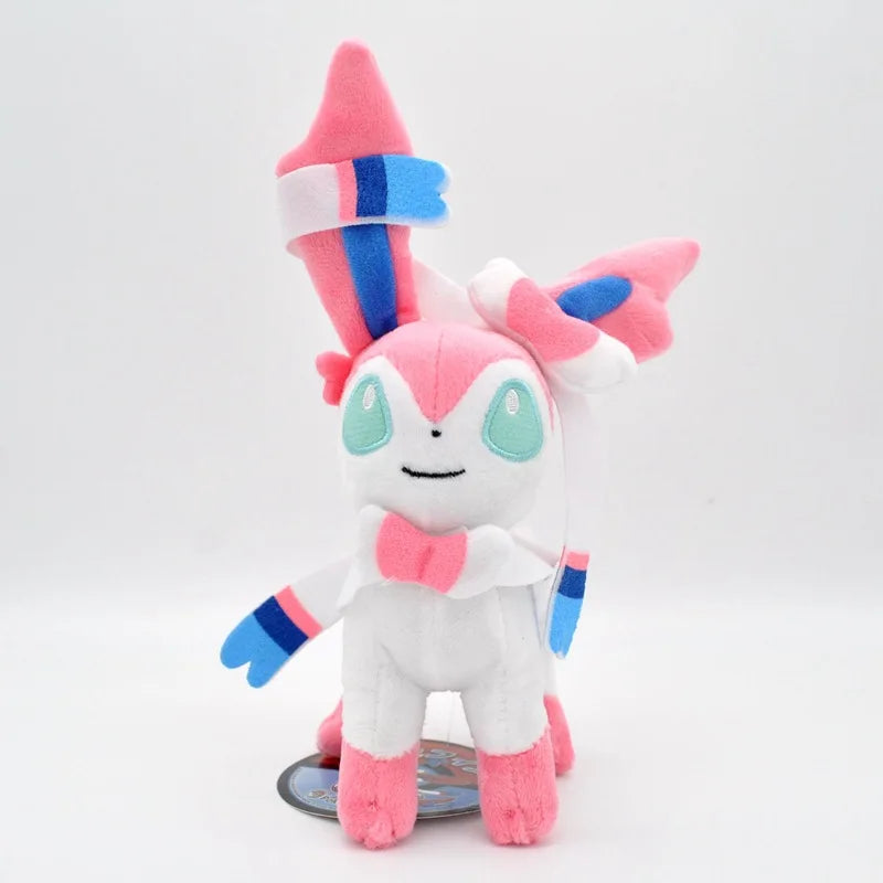 Pokemon Plush Toys Eevee Evolution Sylveon Flareon Jolteon Umbreon Vaporeon Pikachu Stuffed Animal Soft Dolls Kids Baby Gift