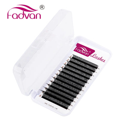 FADVAN 5D W Shape Eyelash Extension Natural Faux Mink Lashes Premade Volume Fan False Eyelashes