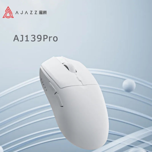 AJAZZ AJ139 Pro Wireless Mouse with Feets PMW3395 Gaming Chipset 26000dpi Professional Gaming Mouse for PC