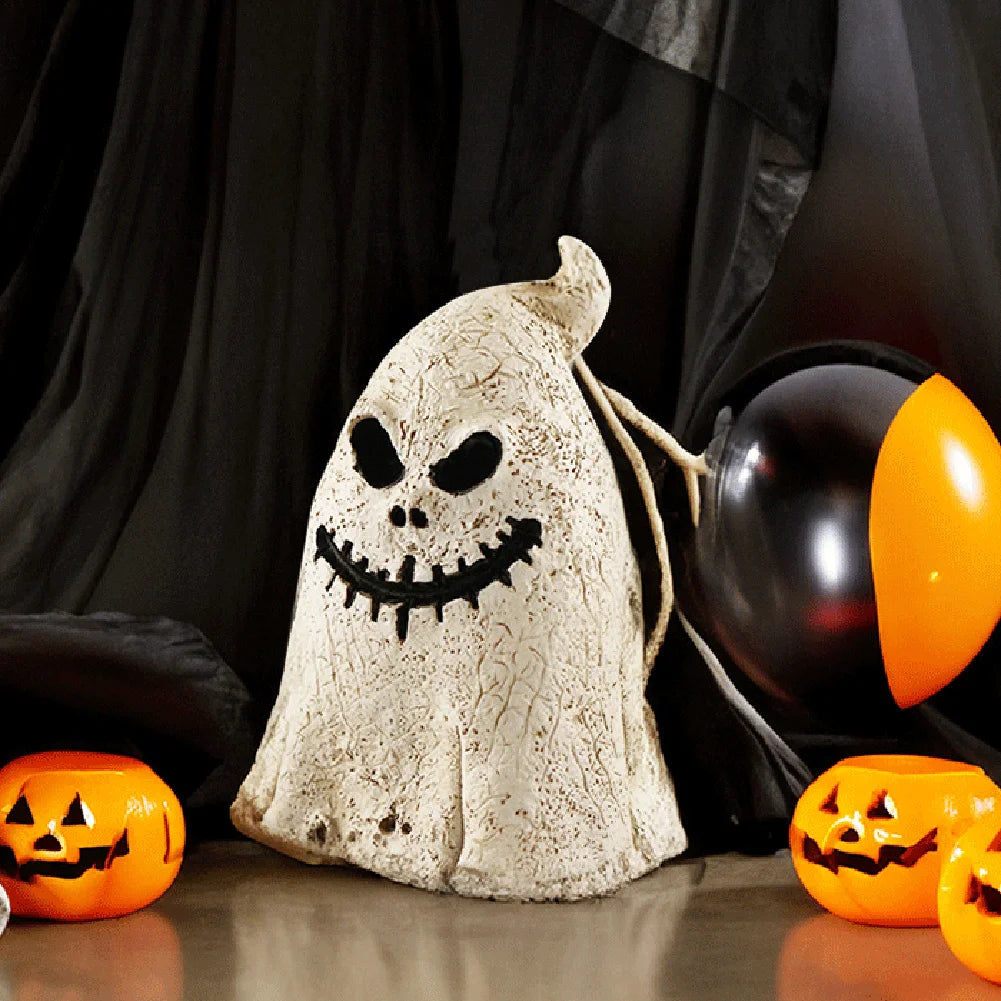 Halloween Resin Figurines Specter Pumpkin Head Holloween Party Decoration for Home Haunted House Ornaments 2024