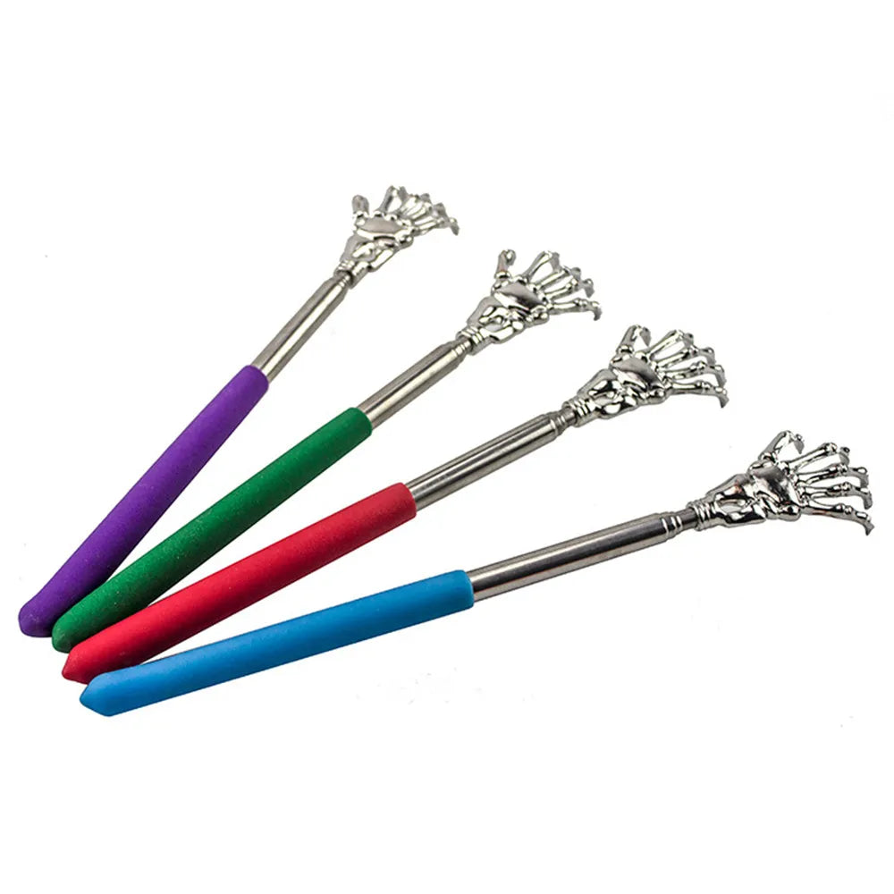 Stainless Steel Back Scratcher Telescopic Scratching Massager Extendable Itch Old Man Happy Health Products Hackle Handicrafts