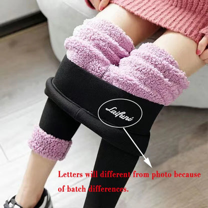 Winter Fleece Lined Tights Warm Thermal Leggings Thick Plush Stockings Pantyhose For Winter