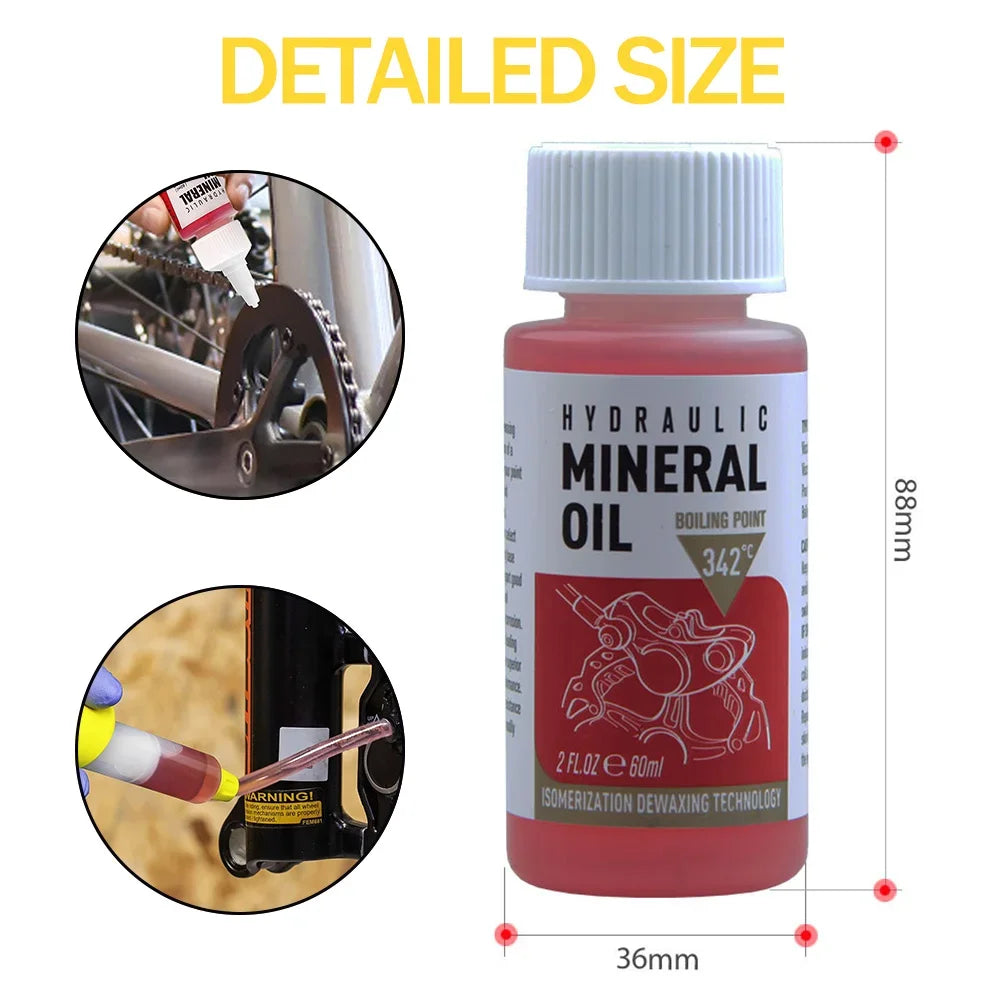 Hot Bicycle Brake Mineral Oil System 60Ml Fluid Cycling Mountain Bikes for Shimano 27Rd Bike Hydraulic Disc Brake Oil Fluid