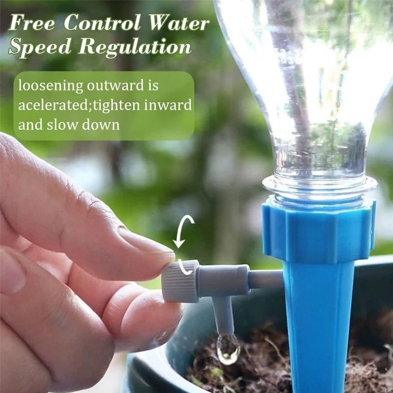 Automatic Drip Irrigation System Self Watering Spike for Flower Plants Greenhouse Garden Adjustable Auto Water Dripper Device