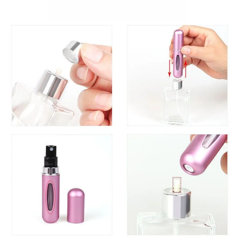 Refillable Mini Perfume Bottle Portable Cosmetic Bottle Spray Bottle Atomizer Spray Container Travel Refillable Bottles 8ml /5ml