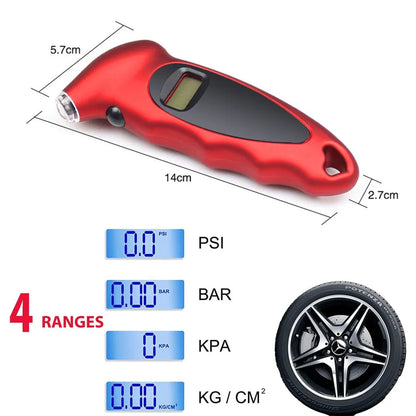 New Digital Tire Pressure Gauge Backlight LCD Tyre Air Monitoring Meter 150PSI High Precision Handheld Tester Tool for Car Truck