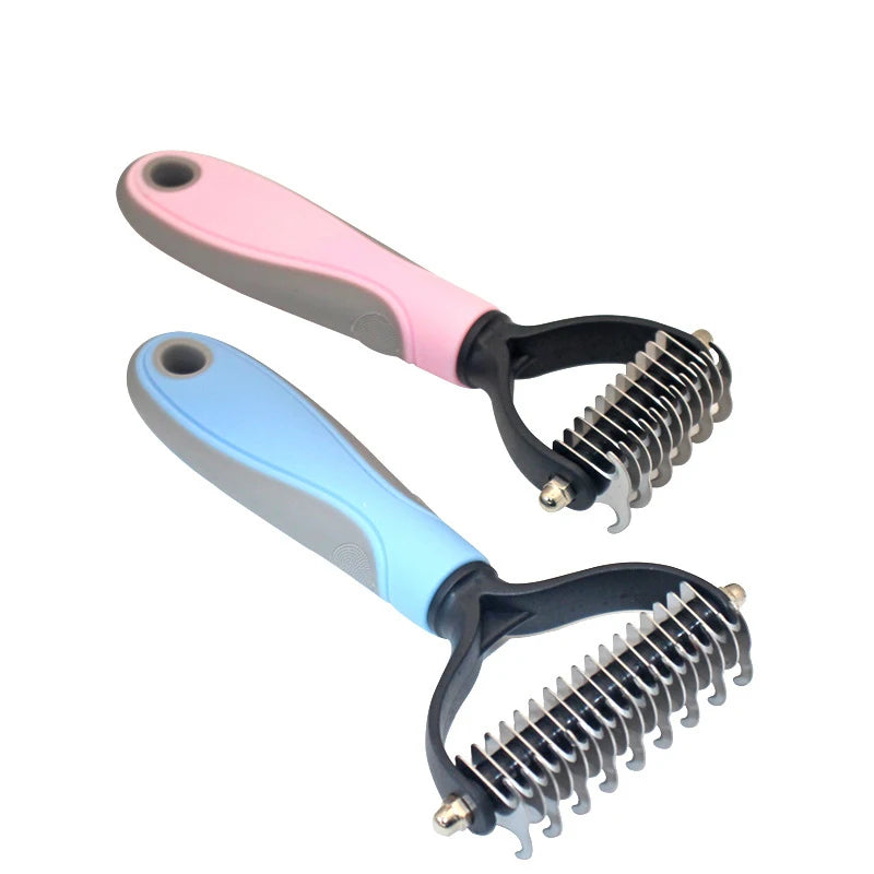 Pet Cat Hair Removal Comb Brush Dog Grooming Shedding Tools Puppy Hair Shedding Trimmer Pet Fur Trimming Dematting Deshedd Combs