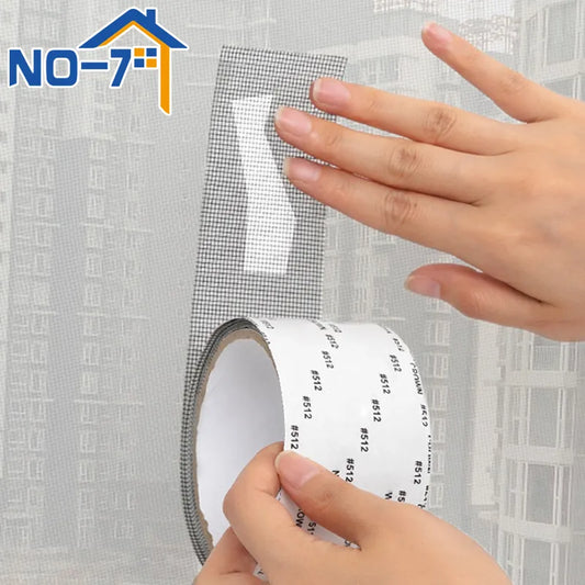 Window Mosquito Net Repair Tape Self Adhesive Window Screen Repair Patch Strong Anti-Insect Fly Mesh Broken Holes Repair